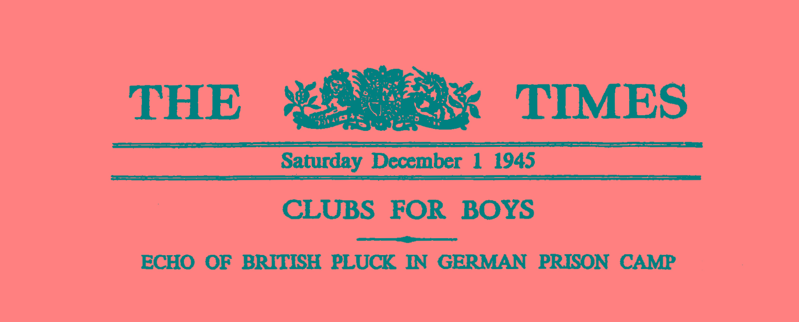 Club For Boys 1945