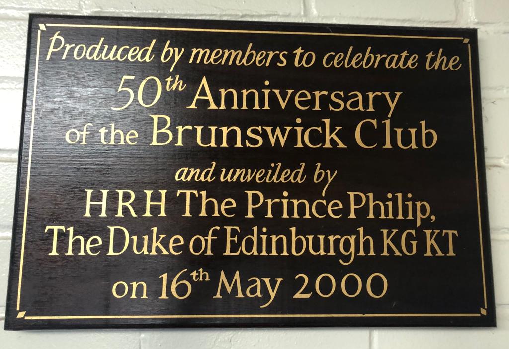 The 50th Anniversary commemorative plaque.